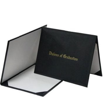Black Padded Diploma Cover