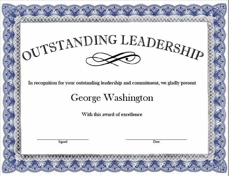 Leadership Certificate